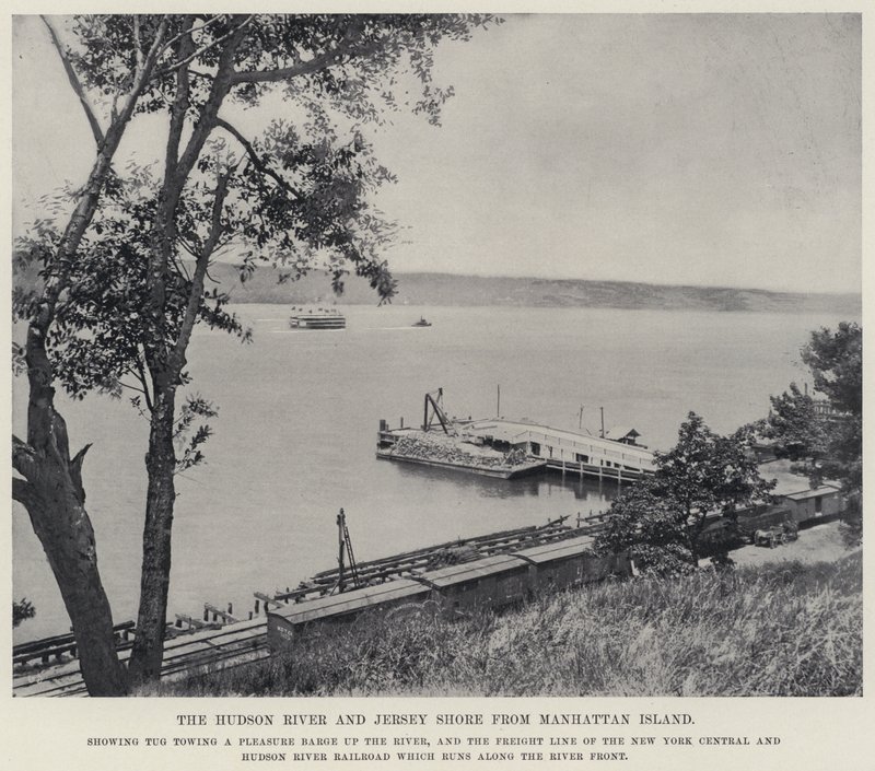 El Río Hudson y la Costa de Jersey desde la Isla de Manhattan de American Photographer