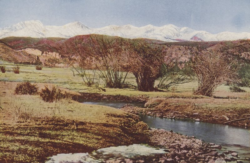 The Snowy Range, cerca de Trinidad, Colorado (foto coloreada) de American Photographer