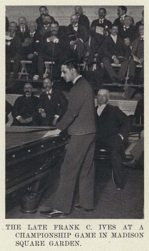 El difunto Frank C Ives en un juego de campeonato en el Madison Square Garden de American Photographer