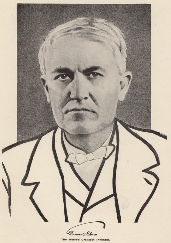 Thomas Edison (foto en blanco y negro) de American Photographer