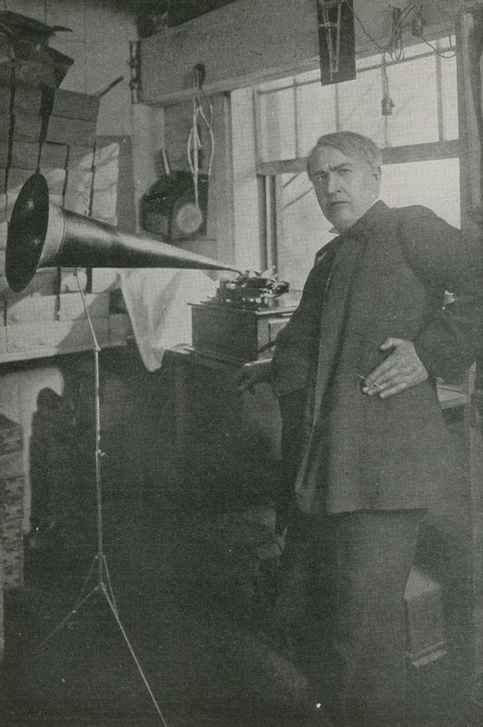 Thomas Edison en su taller de American Photographer