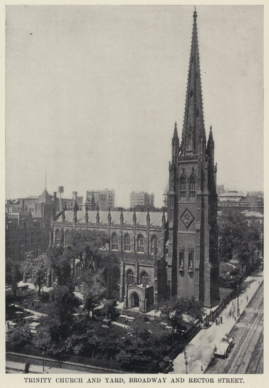 Iglesia y cementerio de la Trinidad, Broadway y Rector Street de American Photographer