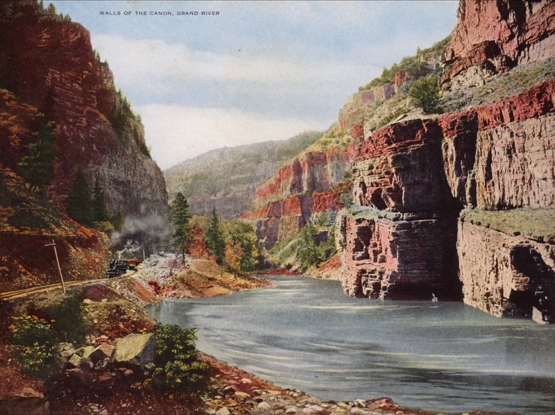Muros del Canon, Grand River (foto en color) de American Photographer