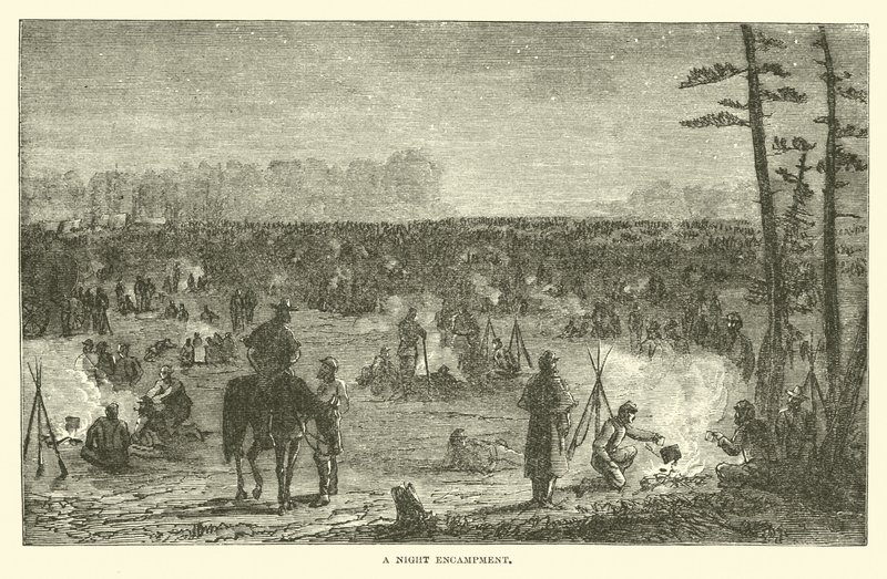 Un campamento nocturno, diciembre 1862 de American School