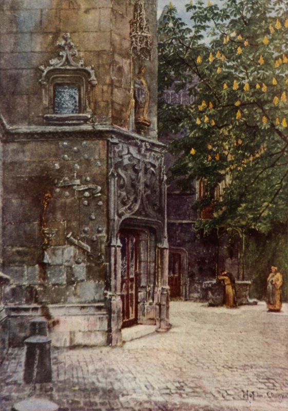 Un rincón protegido de París (litografia en color) de American School