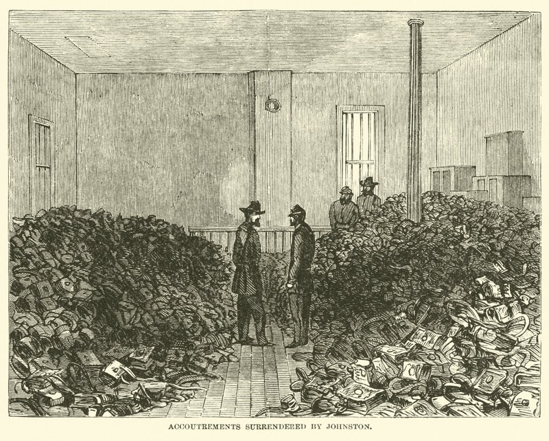 Equipos rendidos por Johnston, abril 1865 de American School