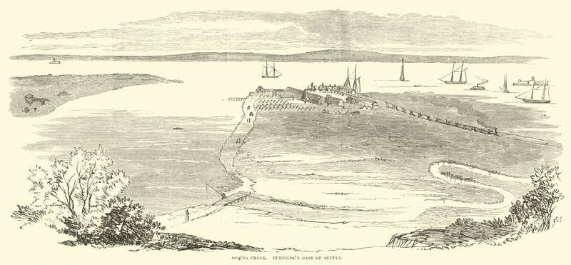 Acquia Creek, base de suministros de Burnside, noviembre 1862 de American School