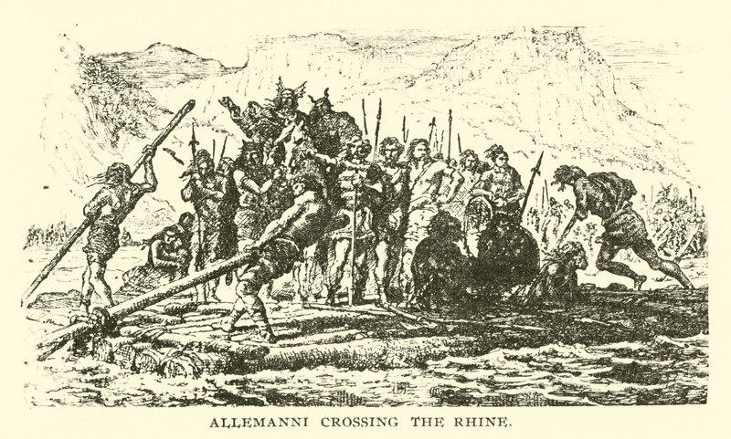 Alamanes cruzando el Rin de American School