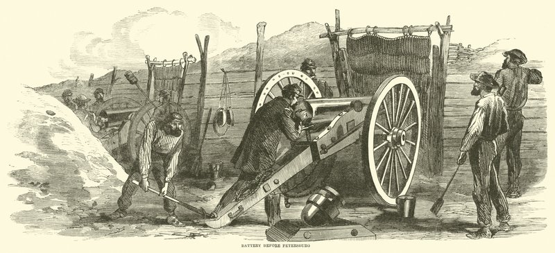 Batería antes de Petersburg, junio 1864 de American School