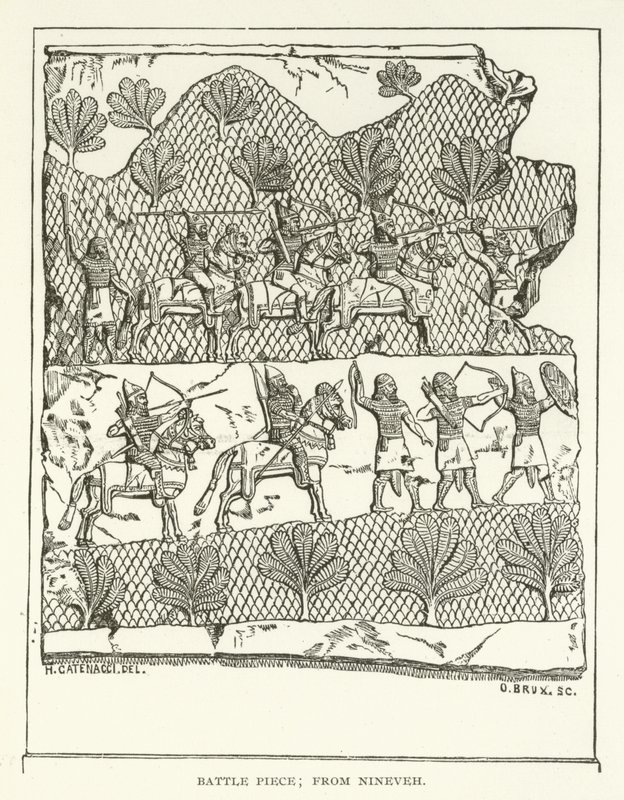 Escena de batalla; de Nínive de American School