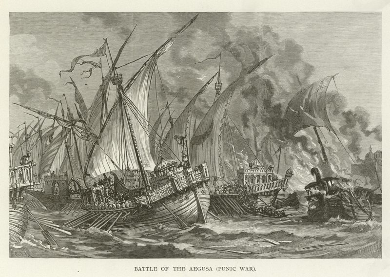 Batalla de las Aegusa, Primera Guerra Púnica, 241 a.C. de American School
