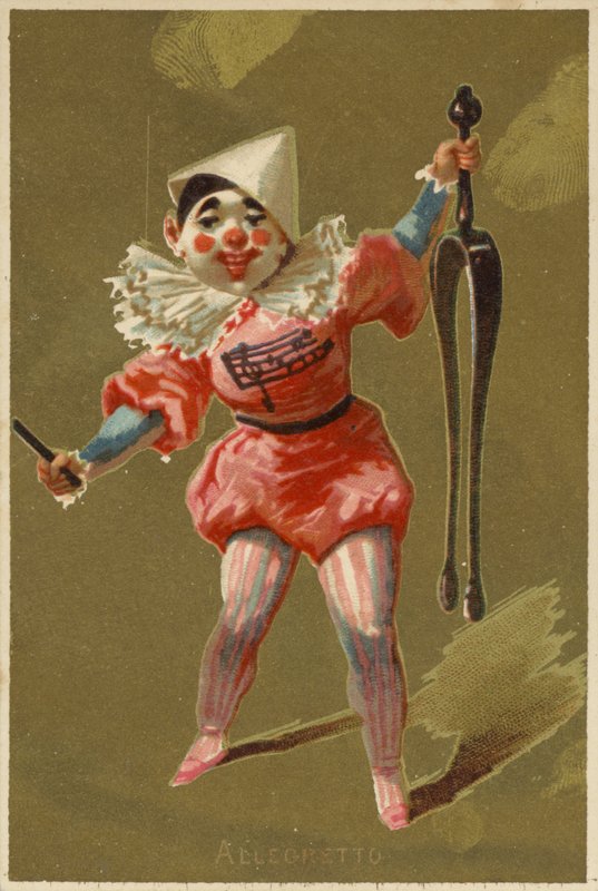 Niño vestido de payaso de American School