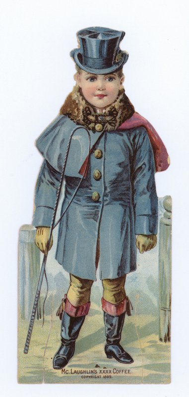 Niño con látigo para caballos de American School