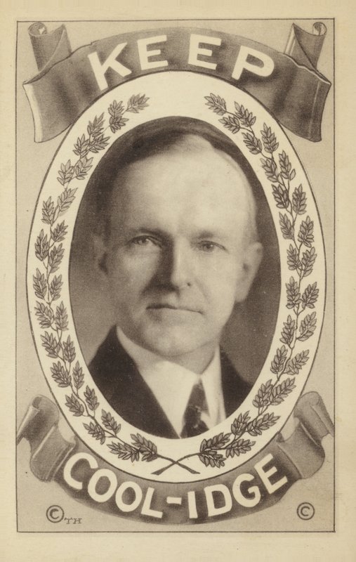 Calvin Coolidge (litografía) de American School