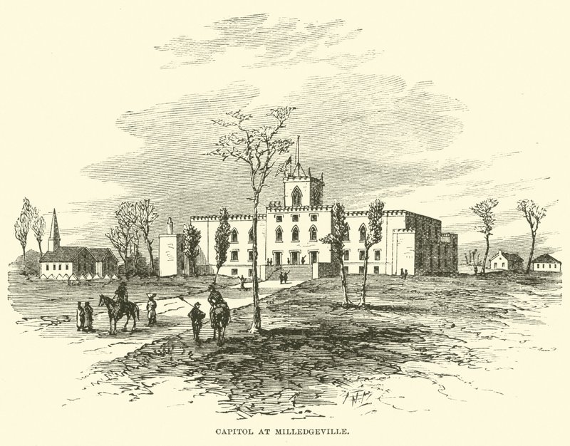 Capitolio en Milledgeville, noviembre 1864 de American School
