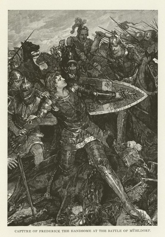Captura de Federico el Hermoso en la Batalla de Mühldorf de American School