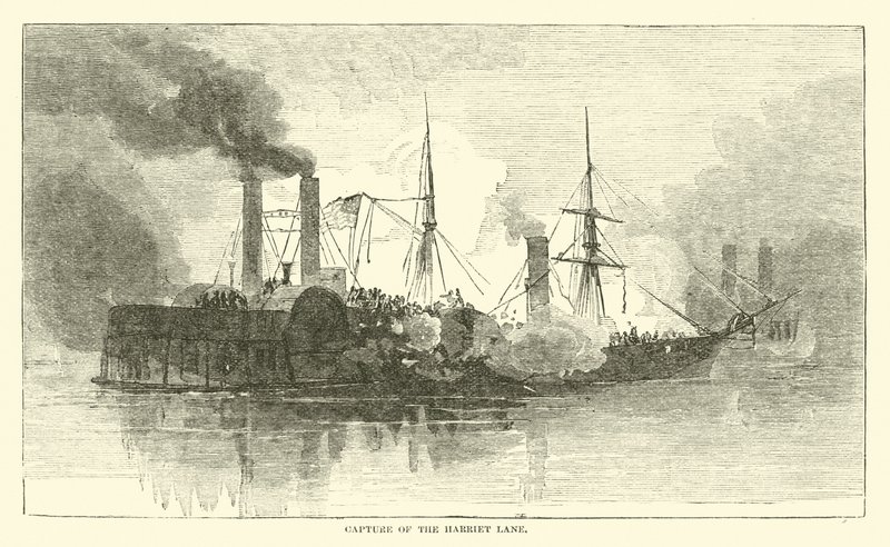Captura del Harriet Lane, enero 1863 de American School