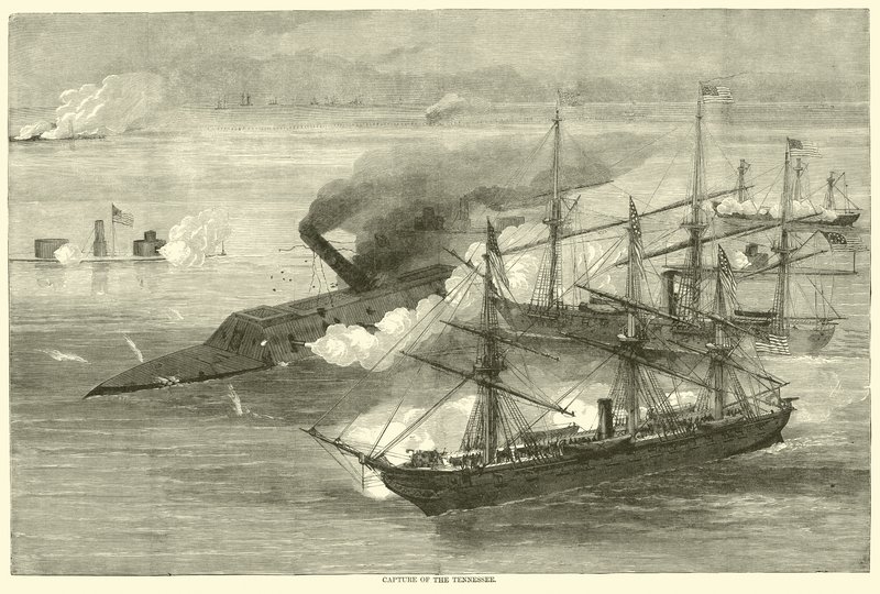 Captura del Tennessee, agosto 1864 de American School