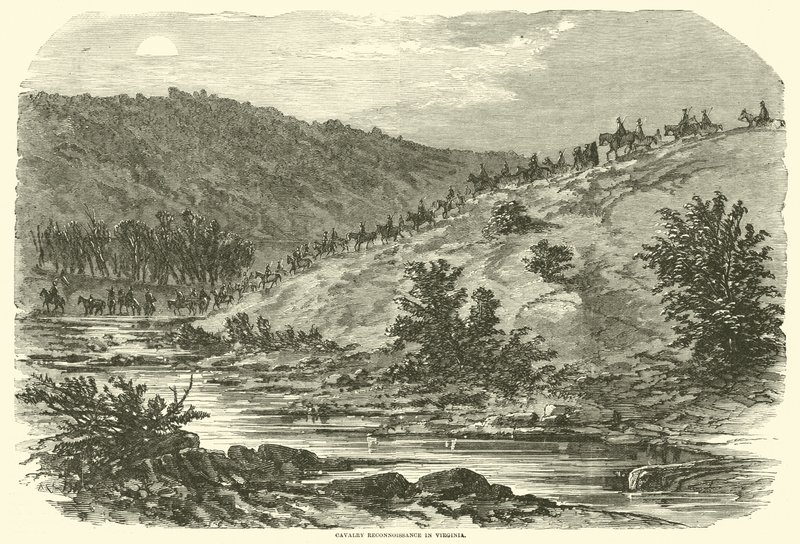 Reconocimiento de caballería en Virginia, septiembre 1862 de American School