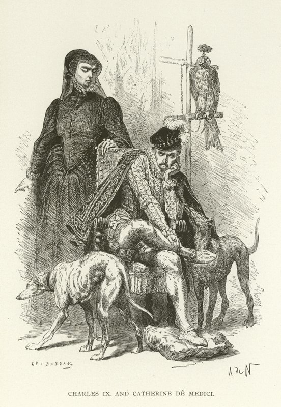 Carlos IX y Catalina de Médici de American School
