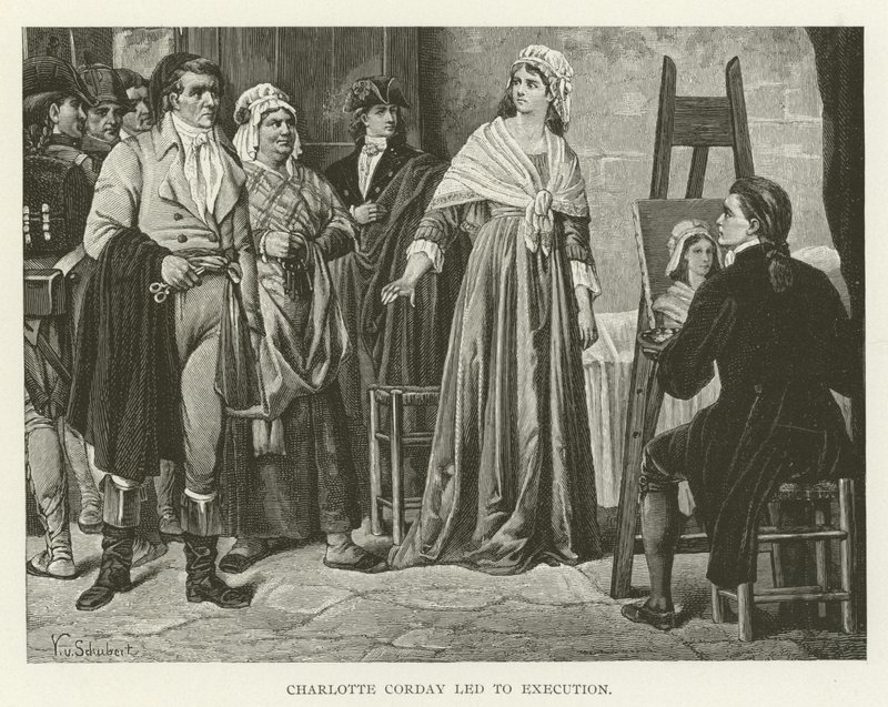 Charlotte Corday llevada a la ejecución de American School