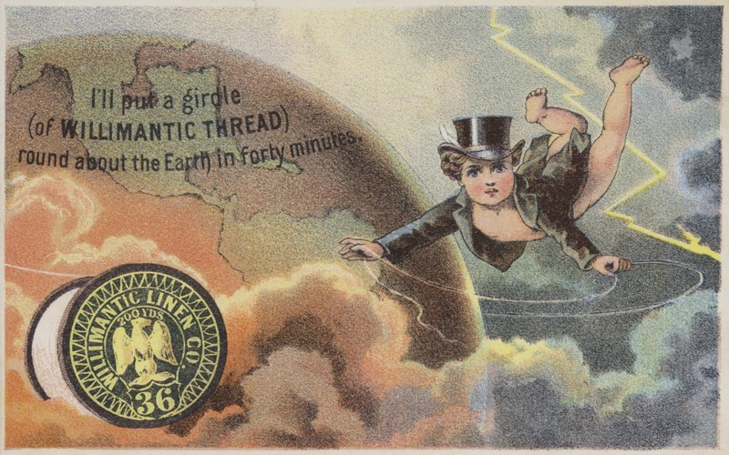 Querubín volando alrededor de la Tierra de American School