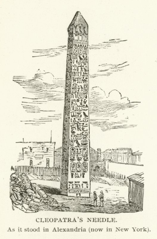 La Aguja de Cleopatra, como estaba en Alejandría, ahora en Nueva York de American School