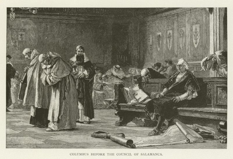 Colón ante el Consejo de Salamanca de American School