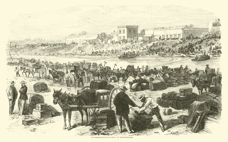 Evacuación confederada de Brownsville, noviembre de 1863 de American School