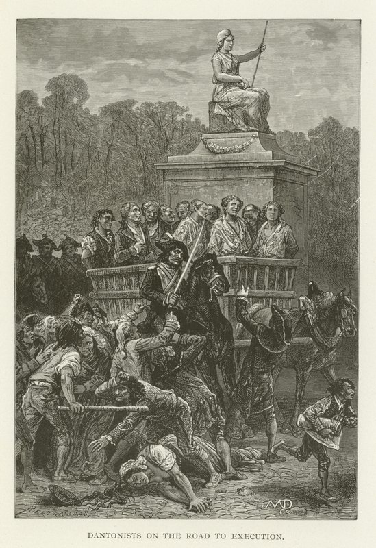 Los dantonistas en camino a la ejecución de American School