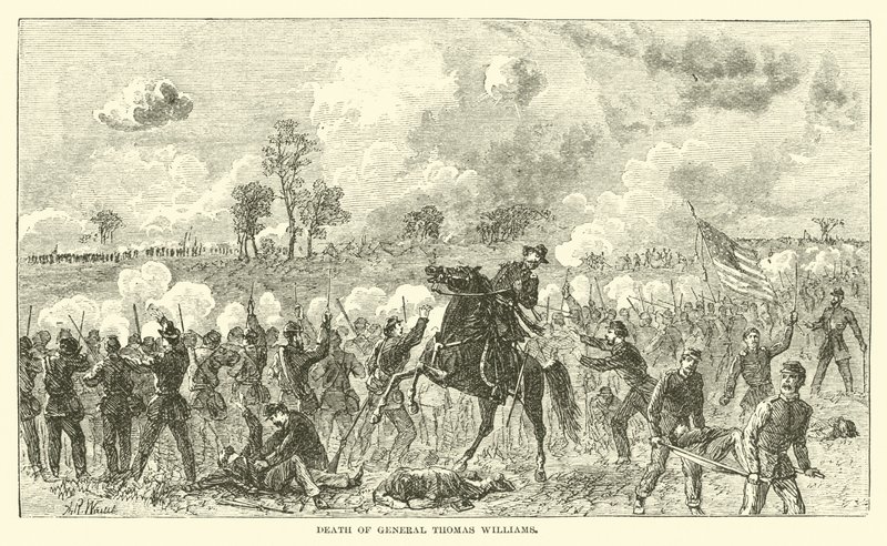 Muerte del General Thomas Williams, agosto 1862 de American School