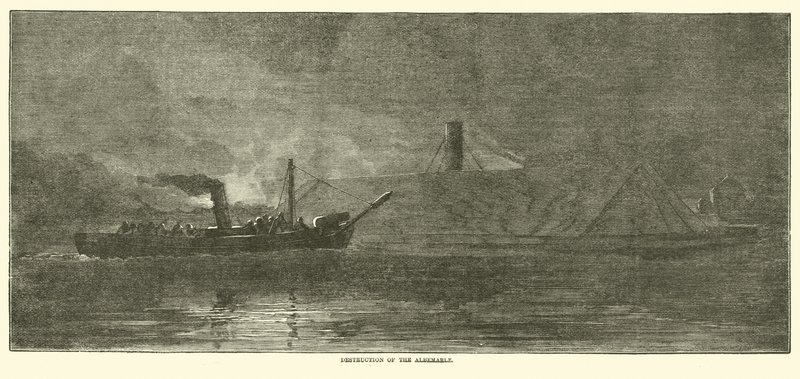Destrucción del Albemarle, octubre 1864 de American School