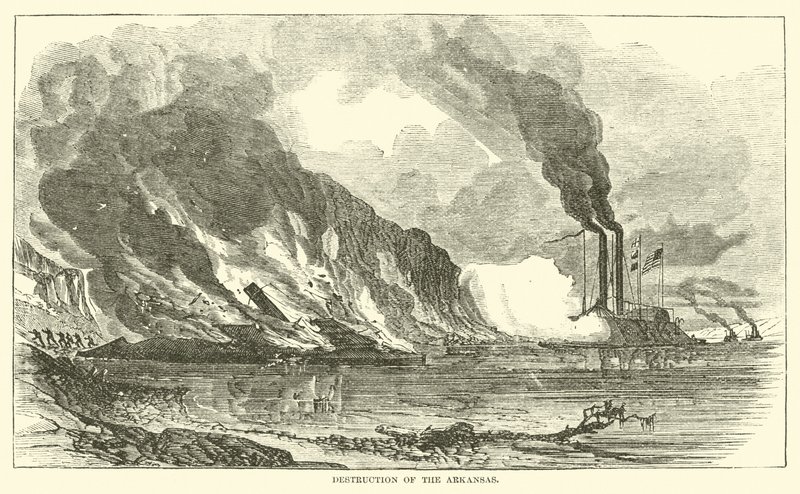 Destrucción del Arkansas, julio 1862 de American School