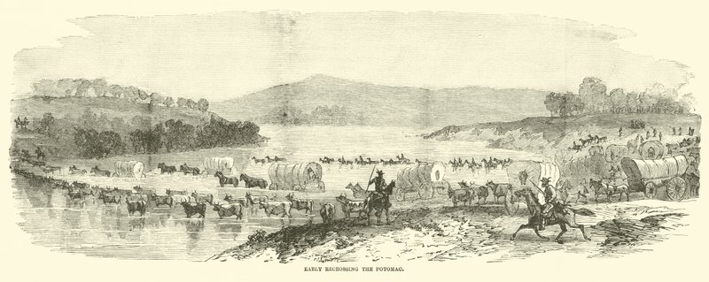 Early cruzando de nuevo el Potomac, julio 1864 de American School