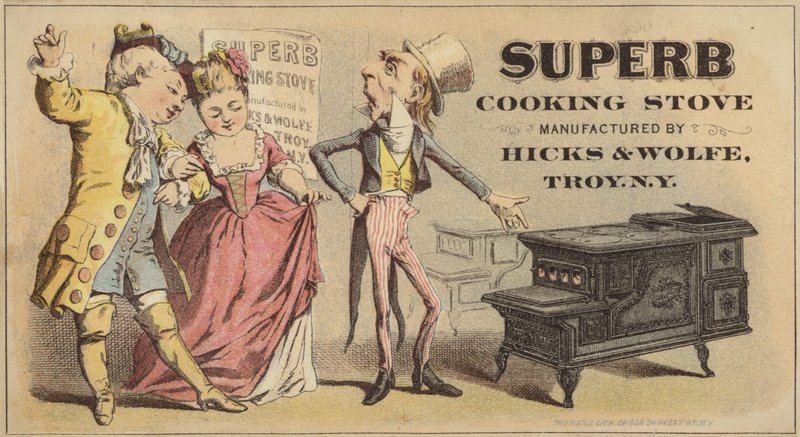 Pareja Elegante Comprando una Estufa de American School