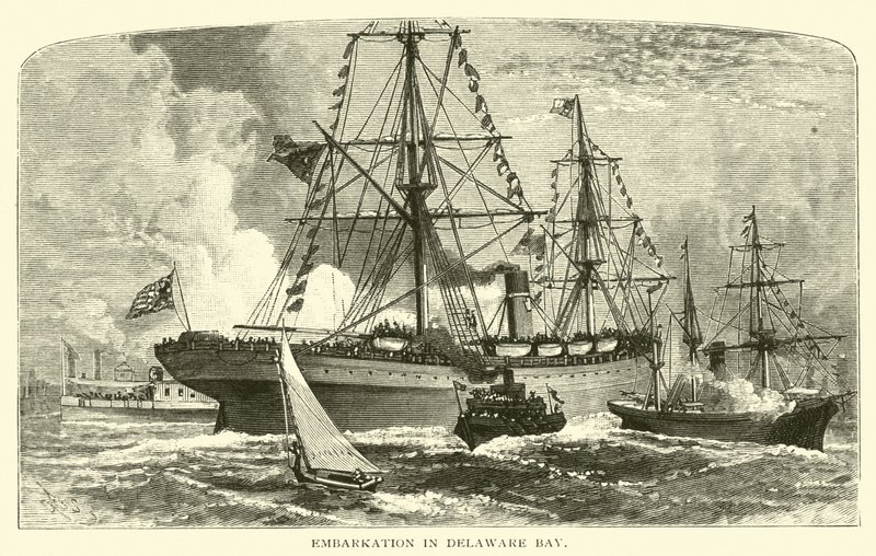 Embarque en la Bahía de Delaware de American School