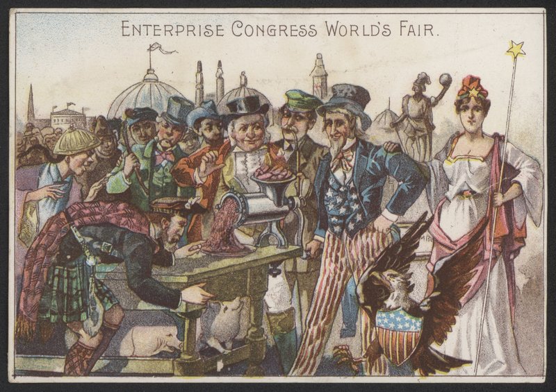 Feria Mundial del Congreso Empresarial (chromolitho) de American School