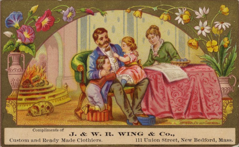 Familia relajándose junto al fuego de American School