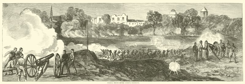 Tropas federales ante Jackson, Mississippi, julio 1863 de American School