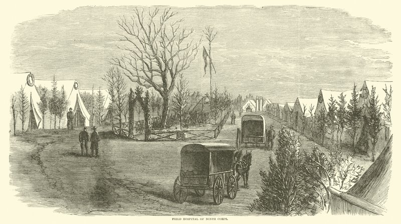 Hospital de campaña del Noveno Cuerpo, marzo 1865 de American School