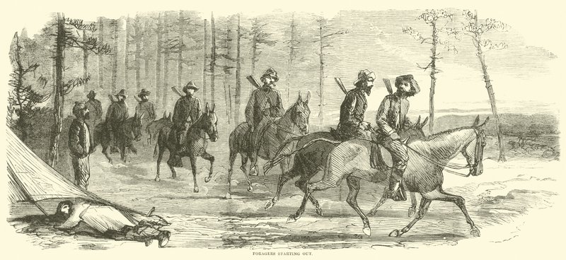 Forrajeadores saliendo, marzo 1865 de American School