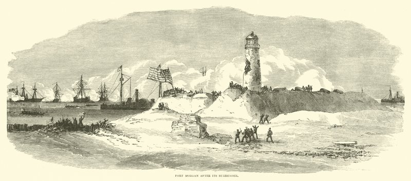 Fort Morgan después de su rendición, agosto 1864 de American School