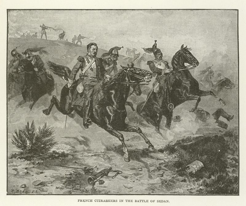 Coraceros franceses en la batalla de Sedan de American School