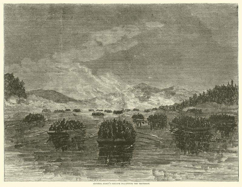 Brigada del General Hazen descendiendo el Tennessee, octubre de 1863 de American School