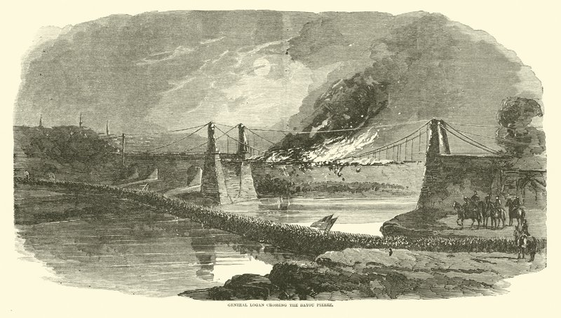 General Logan cruzando el Bayou Pierre, mayo 1863 de American School