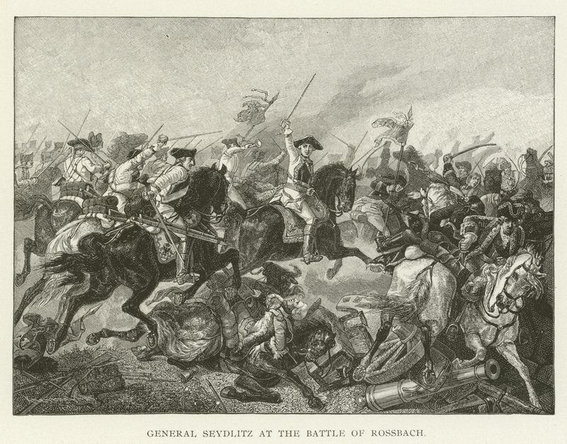 El general Seydlitz en la batalla de Rossbach de American School