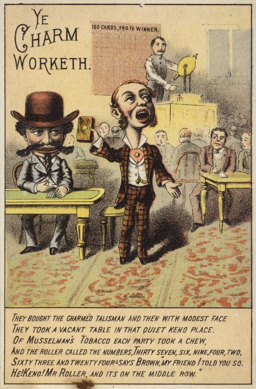 Caballero con tabaco en la mano de American School
