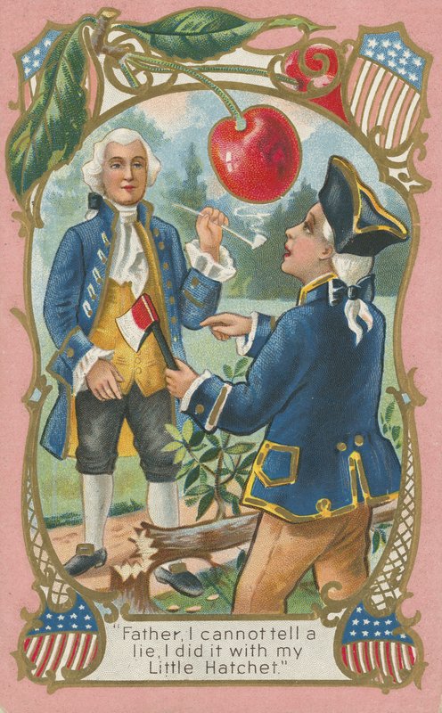 George Washington confesando a su padre de American School