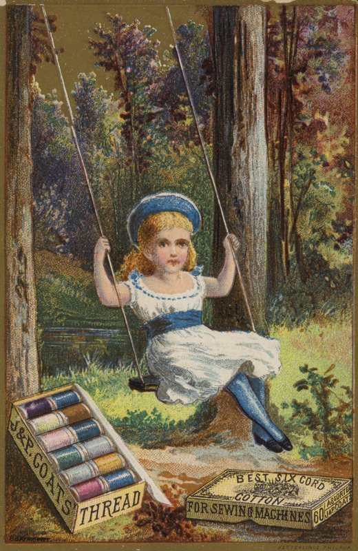Niña en columpio de American School