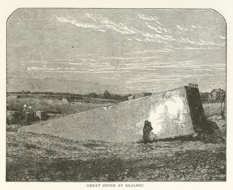 Gran piedra en Baalbek de American School
